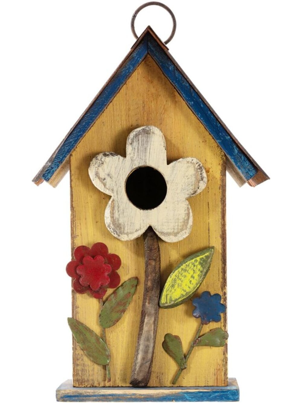 Bird Houses for Outside, 10.2" H Hanging Bird House for Outdoor Patio Garden Dec - Picture 1 of 9